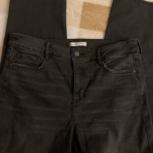 Nine West Slim Straight Black Jeans